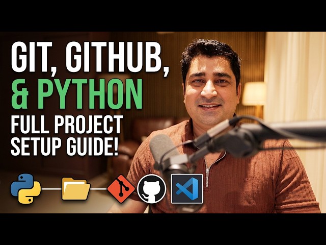 Git, GitHub, and Python  project setup