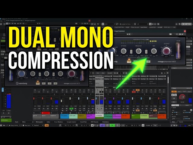 How to Set Up Dual Mono Parallel Bus Compression in Cubase