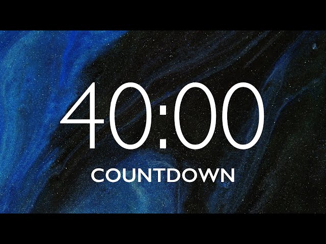 40 Minute Timer with Relaxing Music  🎵