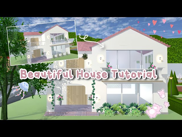 Beautiful House Tutorial 🌸✨ || Sakura School Simulator 