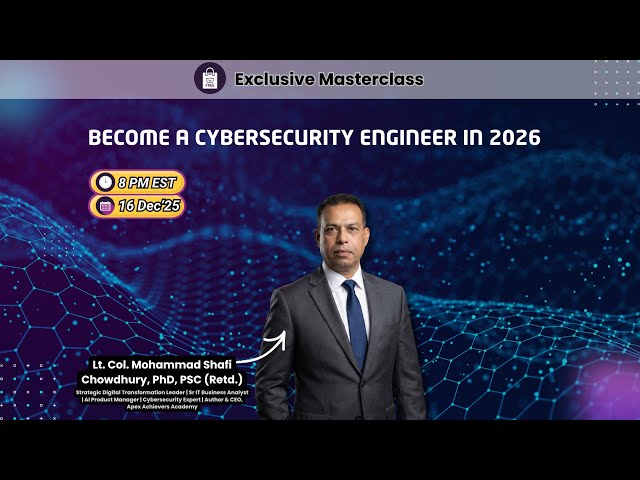 Become a Cybersecurity Engineer in 2026 | Masterclass Recording