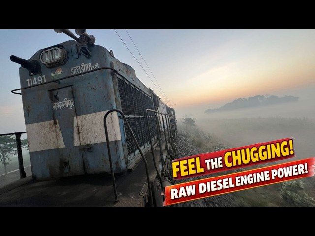 Enjoy The Raw Acceleration of WDM3D Diesel Engine | Indian Railways