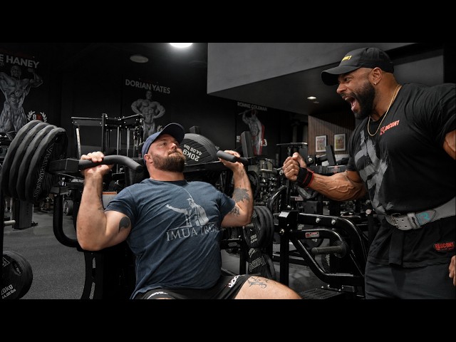 Sergio Oliva Jr. Trains Shoulders With The World's Strongest Man