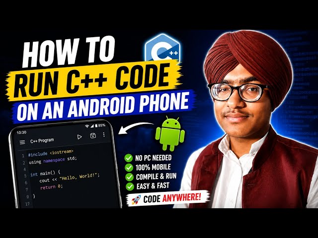How to run c++ code on an android phone 