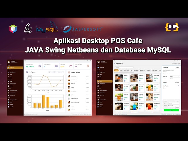 Aplikasi Desktop POS Cafe - Point of Sale | Java Swing Netbeans dan MySQL