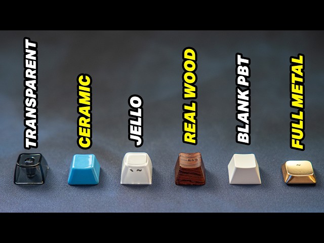 Trending keycap materials of 2026 🔥