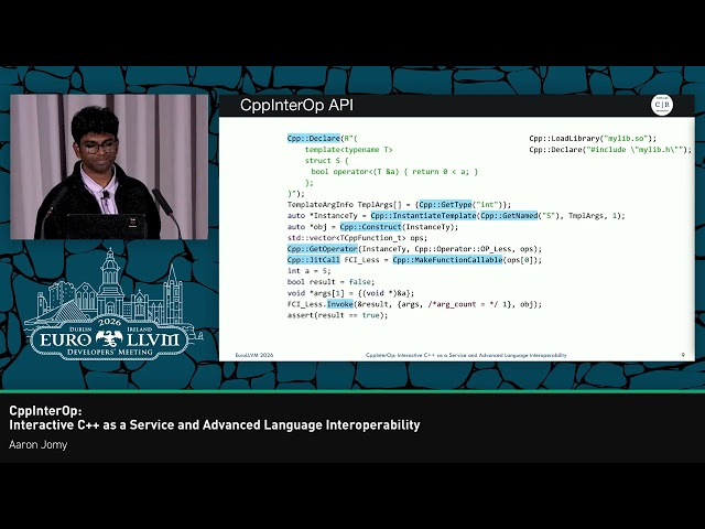 2026 EuroLLVM - CppInterOp: Interactive C++ as a Service and Advanced Language Interoperability