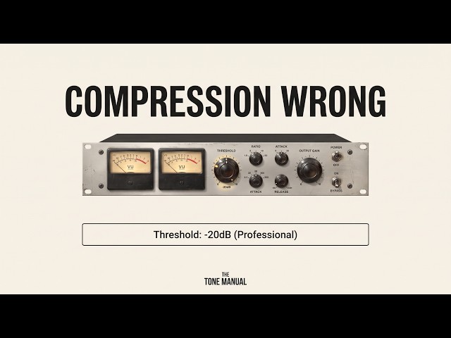 Why Professional Recording Studios Never Use Compression the Way You Do (The Threshold Secret)