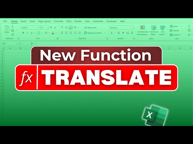 Use Excel as a Free Translation Engine (To Any Laguage)