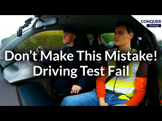 Don't Make This Mistake! A Brilliant Drive But Failed The Driving Test. 