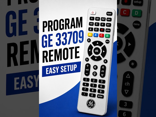 How to Set Up a GE 33709 Universal Remote Control