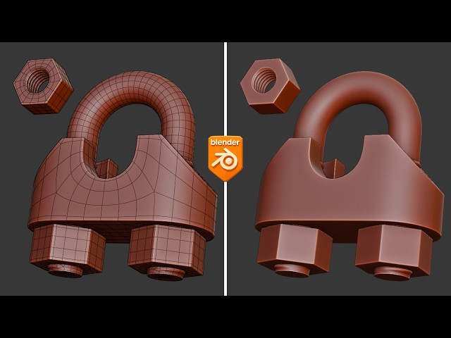 Blender Practice - Modeling a Wire Rope Clip