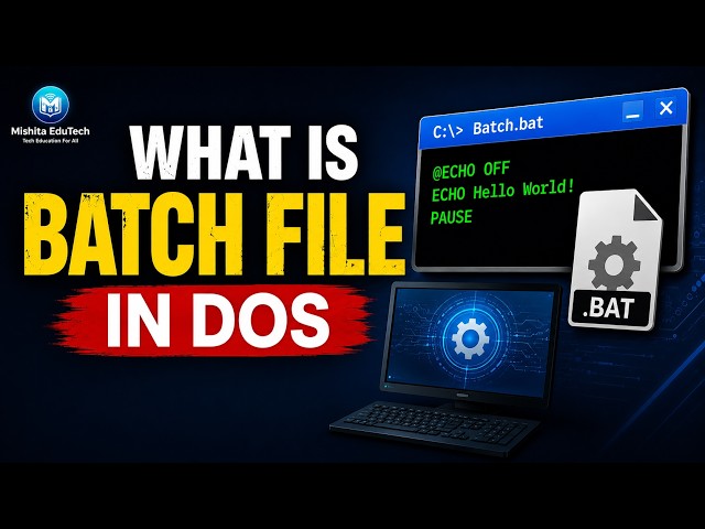 What is a Batch File? Learn How to Create, Run & Test Your Knowledge! (DOS Tutorial)