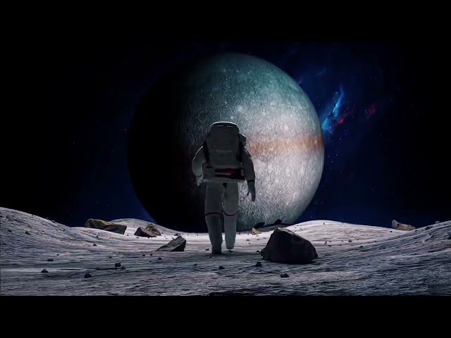 Astronaut Walking Moon | Background Loop  No Copyright Background | vjloop