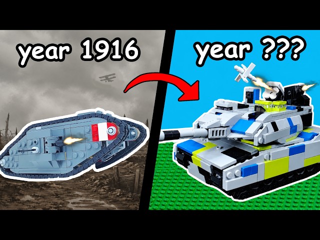 I Built EVERY GENERATION of Tank in LEGO