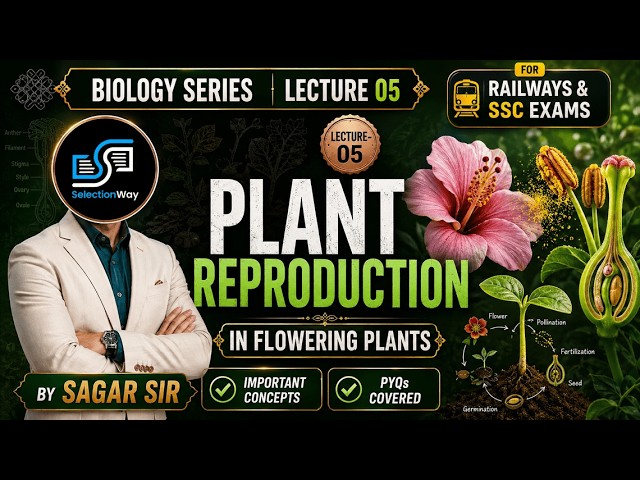 Plant Reproduction COMPLETE 🔥 | Sexual & Asexual Reproduction | Railways + SSC