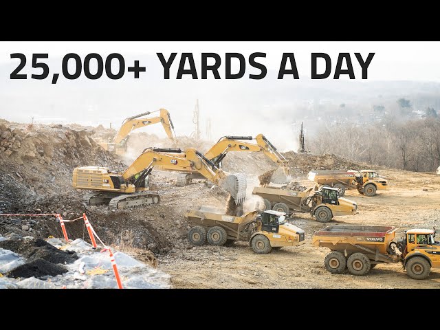 Moving 25,000+ Yards a Day with Three 90-Ton Excavators