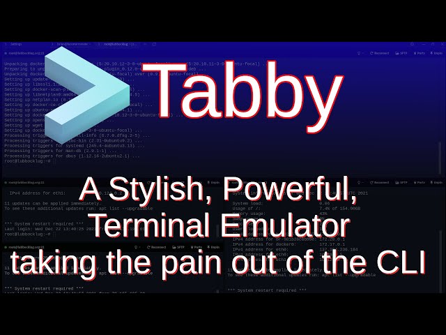 Tabby - An Open Source Terminal Emulator tool for the modern self hoster.