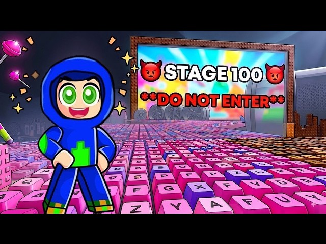 I Reached SECRET STAGE ( DO NOT ENTER ) In +1 Speed Keyboard Escape Roblox!
