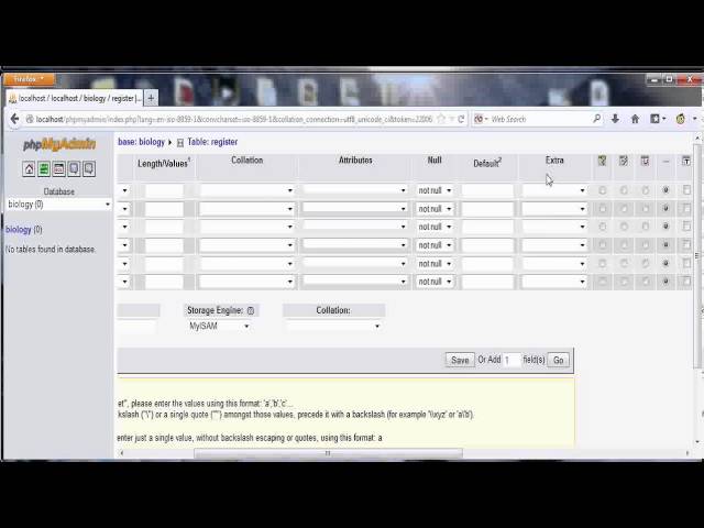 PHP: How to create database in phpMyAdmin