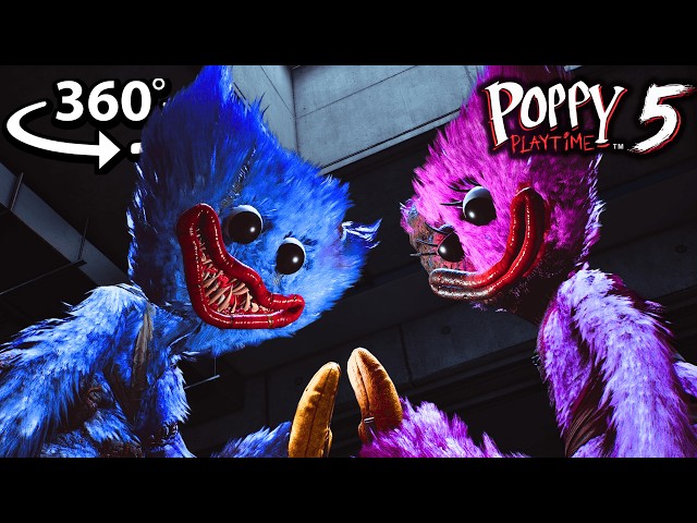 360° HUGGY Finally MEETS KISSY in VR! 💔 (Poppy Playtime Chapter 5)