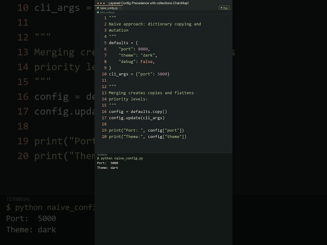 Stop Merging Dictionaries for Configs in Python: Use ChainMap #python #backend #programming