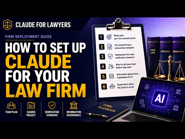 How to Set Up Claude AI for Your Law Firm — Team Plan Walkthrough