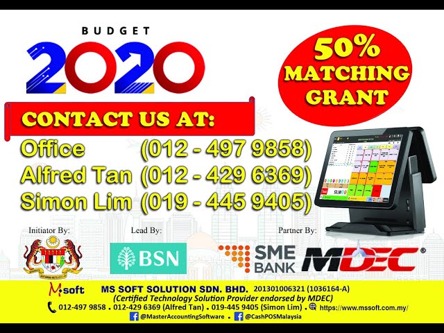 SME Business Digitalisation Grant [MS Soft Solution Sdn Bhd]