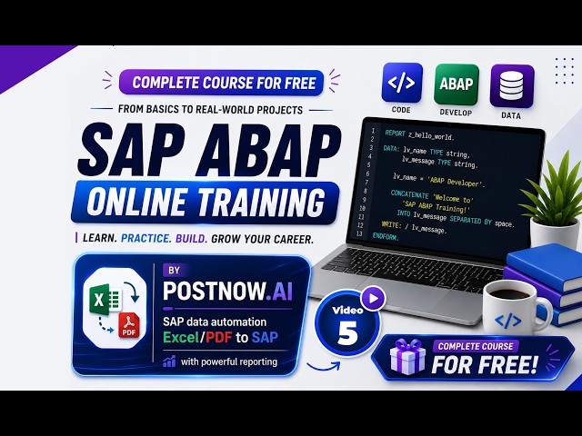SAP ABAP Online Training | Complete SAP ABAP Course | Video 5