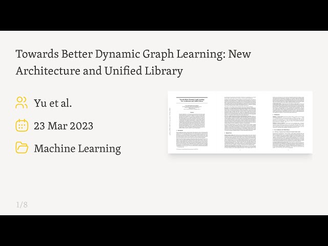 Better Dynamic Graph Learning: DyGFormer & DyGLib Explained (2303.13047)