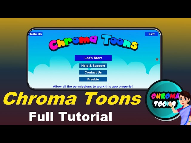 New update | Full guide for Chroma Toons version 3 | Create cartoon animations on mobile