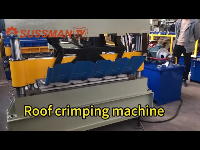 roof sheet crimping machine / roof sheet curving machine