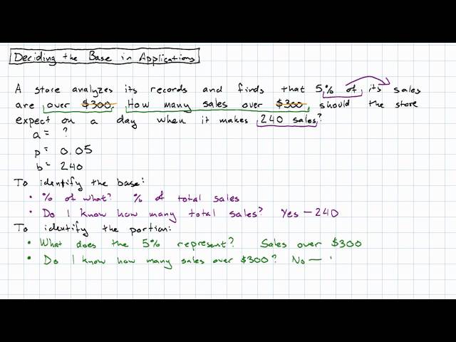 7.14 - Identifying the Base in Application Problems