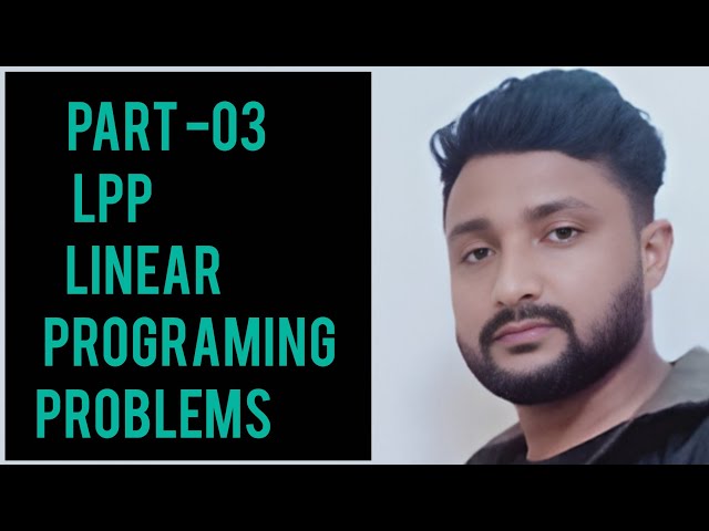 Linear programming problems ll class 12th maths  Part 03