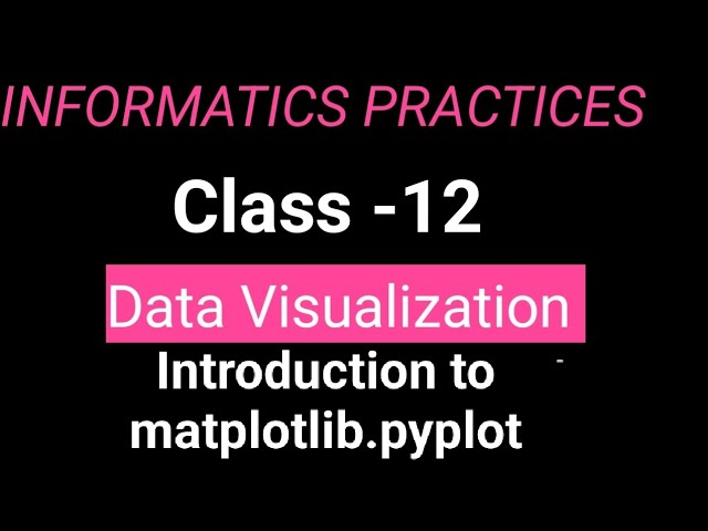 Introduction to matplotlib.pyplot | Data Visualization | 12th | code with ks