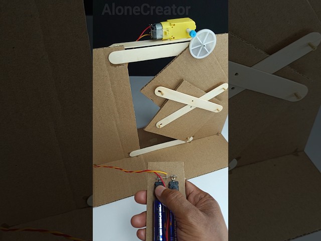 KLEMENS TORGGLER DOOR MECHANISM with Dcgear motor #experiment #tech #dcmotor #shorts