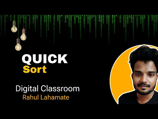 QUICK SORT | EXAMPLE