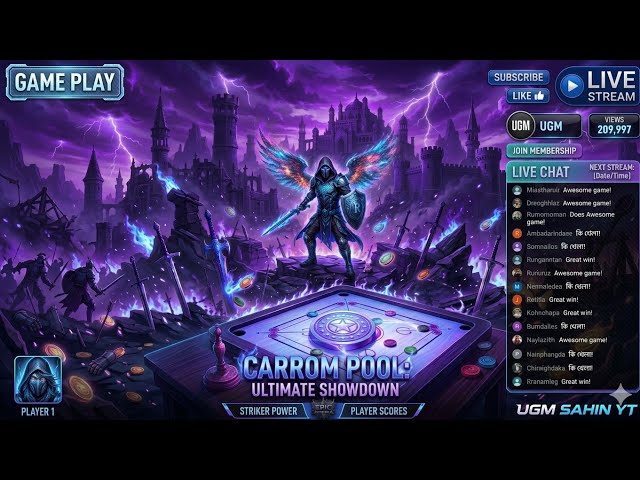 🔴 LIVE: Carrom Pool Bitaim Premium Version No Ban Hack | 100% Win Tricks#CarromPool #BitaimPremium