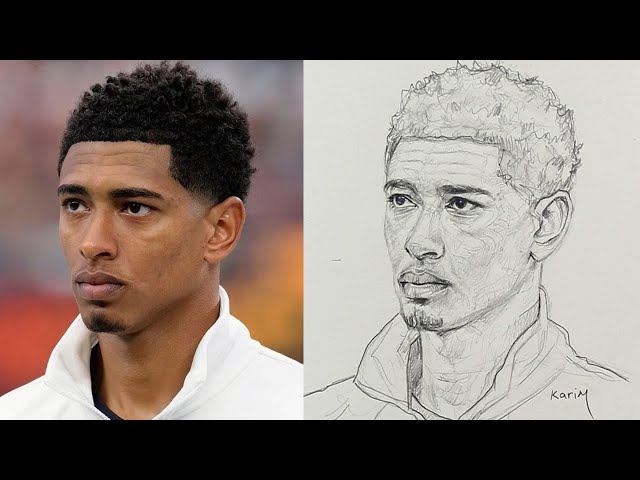 Learn How To Draw Jude Bellingham By The Loomis Method Step By Step For Beginners