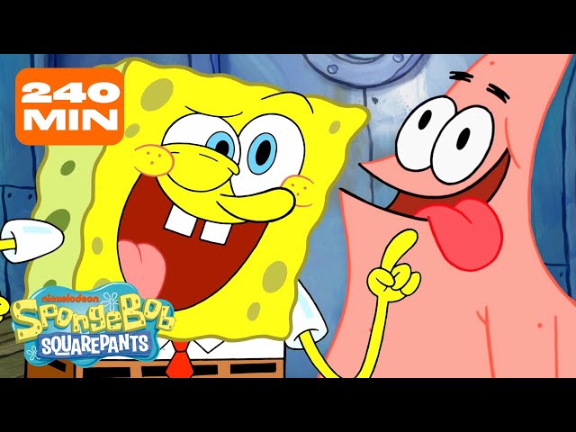 SpongeBob & Patrick Being A Comedic Duo for 4 HOURS Straight 🧽⭐ | SpongeBob