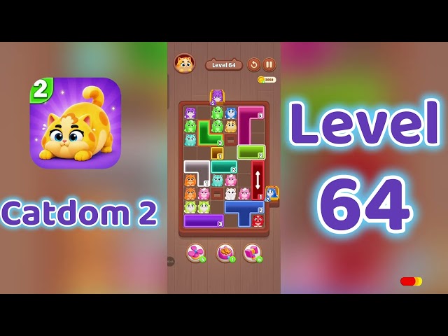 Catdom 2 Level 64 walkthrough 🐱 | SolutionGuruji