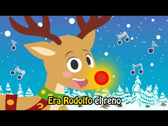🎵🎅 El KARAOKE de la canción RODOLFO EL RENO 🦌🎄