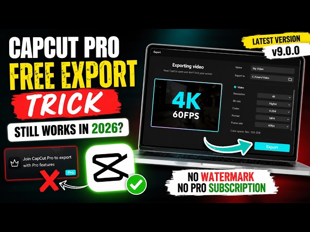 CapCut Pro Export for FREE (Latest Version) | No Crack, No Hack