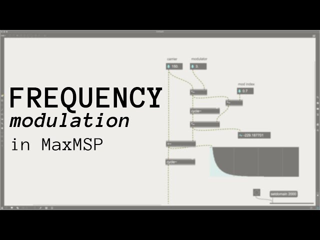 FM (Frequency Modulation) Synthesis in MaxMSP