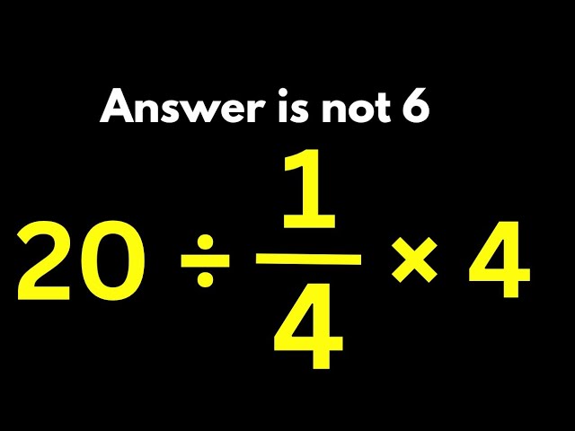 Why 95% Fail This Math Problem! 😲