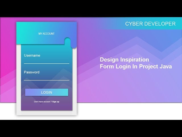 Design Inspiration Form Login In Project Java