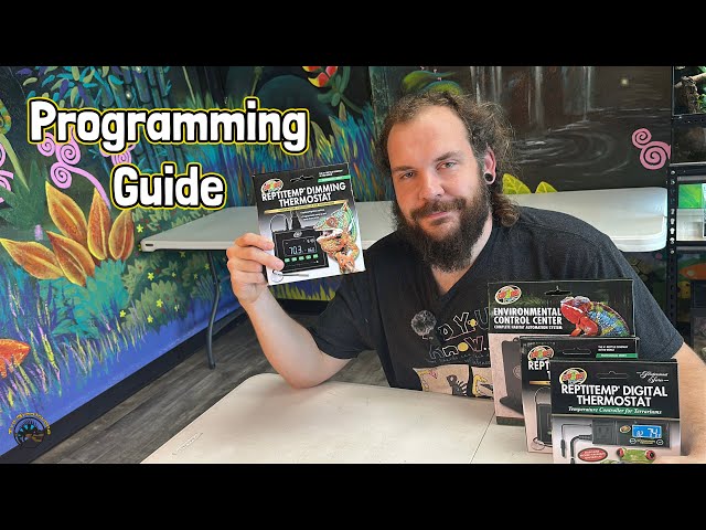 How to Set Up and Program a ZooMed ReptiTemp Dimming Thermostat!