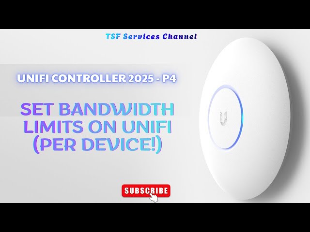 Unifi - P4 Set Bandwidth Limit for Each Client on UniFi WiFi