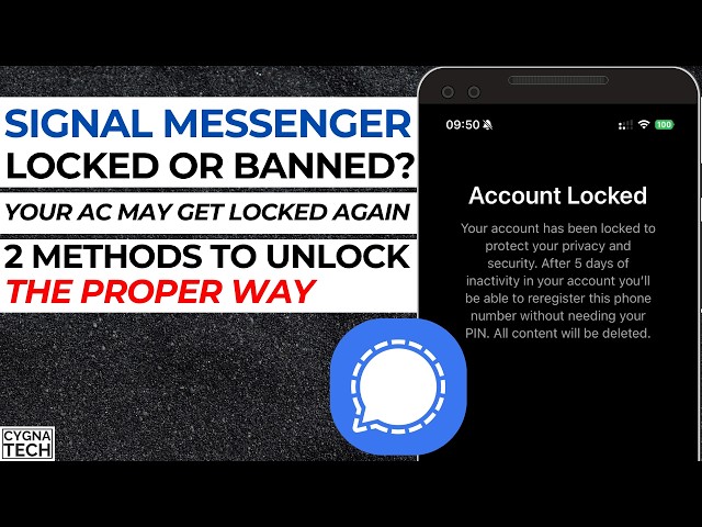 🔒 "Your AC Has Been Locked" Signal Private Messenger Locked or Banned? 2 Methods to Unlock & Unban