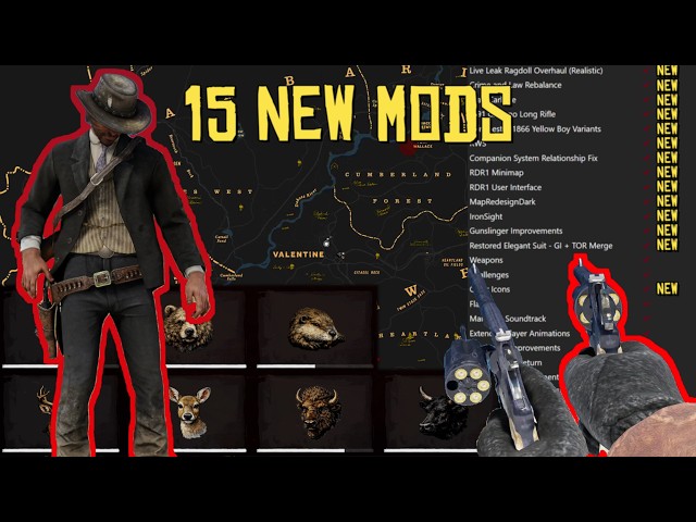15+ NEW MODS | updated RDR2 Modlist